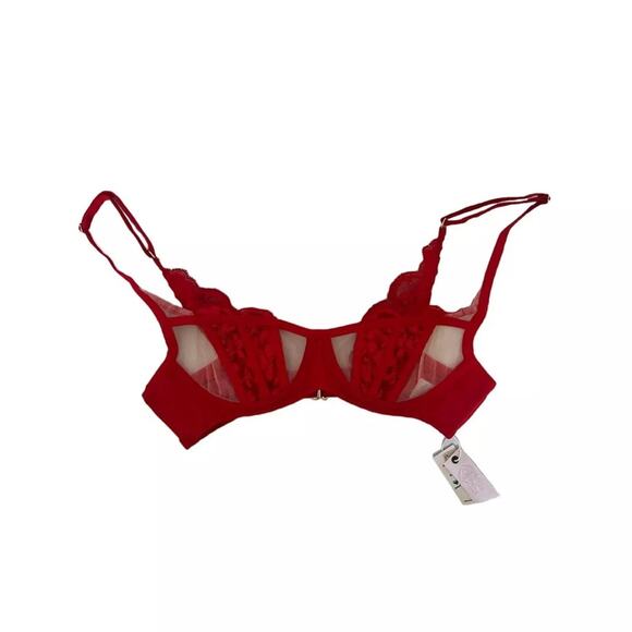 We Are HAH Red Bra NWT Size A 28-36 - Picture 1 of 4